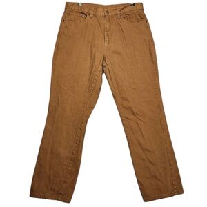 Adventuridge Flannel Lined 5 Pocket Pants Brown Workwear Outdoor Gorpcore